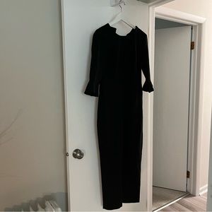 Banana Republic Black Flutter Sleeve Jumpsuit 0